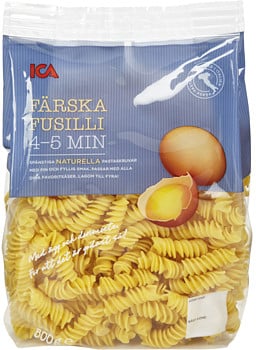 Fusilli Färsk (ICA) - Så många kalorier innehåller en förpackning