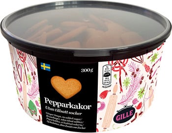 pepparkakor utan tillsatt socker