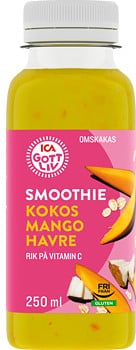 Smoothie Kokos mango havre (ICA Gott Liv) - Så många kalorier innehåller en  förpackning